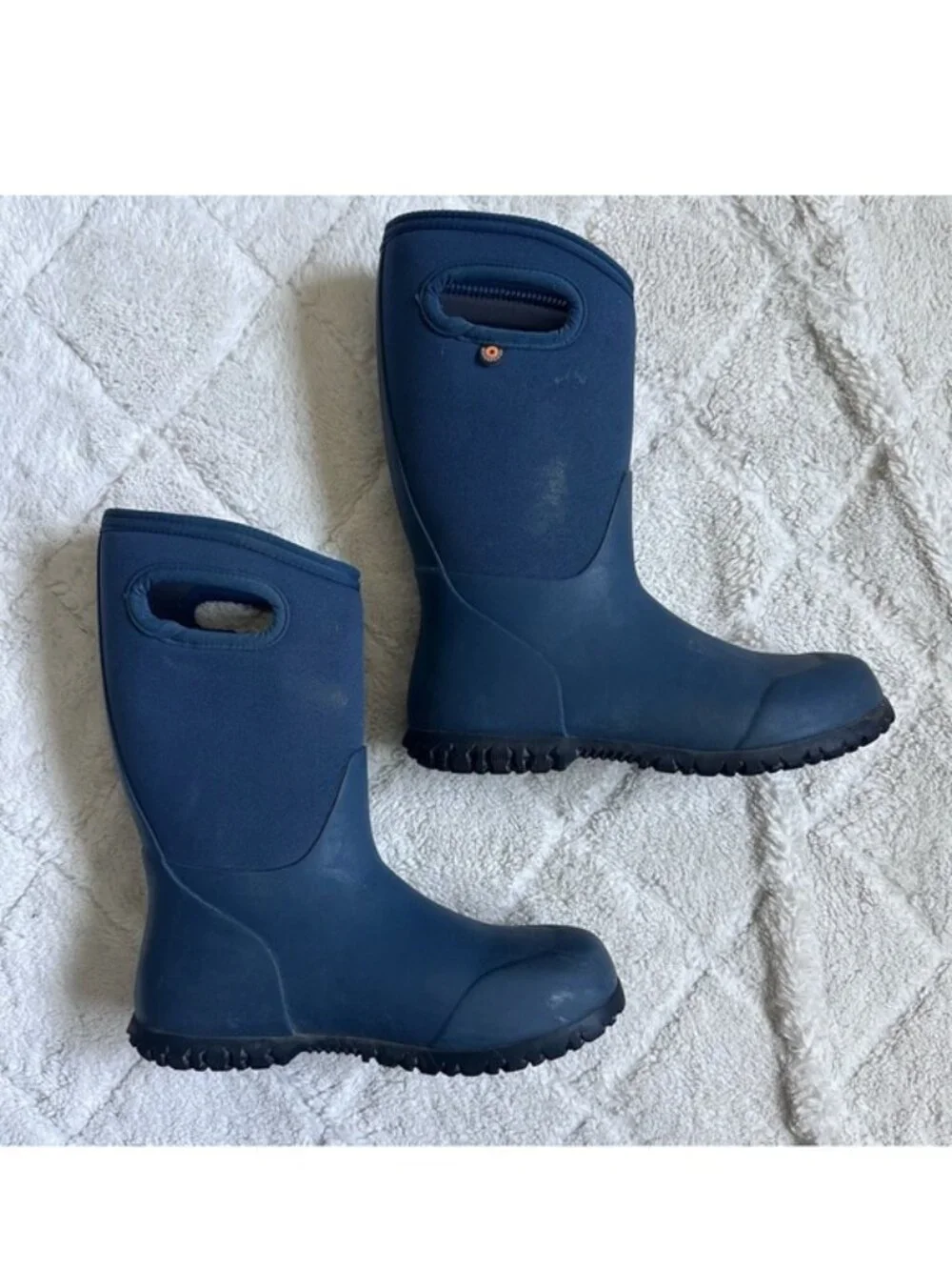 Bogs | K York Solid Navy Rain Boots | Size 4